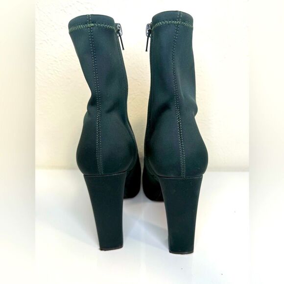 Jeffrey Campbell Arcadia Forest Green Neoprene Booties, Size 7 - Picture 5 of 8
